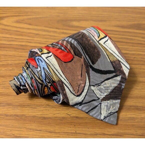 Picasso Collection By Fine Art Fashion The Tomato Plant 59x3.75 Inch Neck Tie - Picture 9 of 9